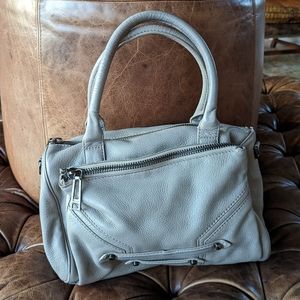BOTKIER taupe leather satchel bag purse